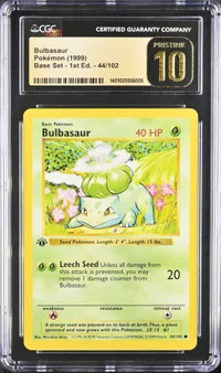 Bulbasaur — CGC Pristine 10