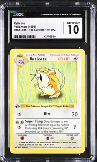 Raticate — CGC 10