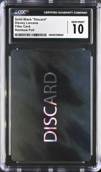 Solid Black "Discard" Filler Card — CGC 10
