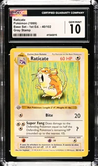 Raticate — CGC 10