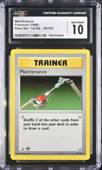 Maintenance — CGC 10