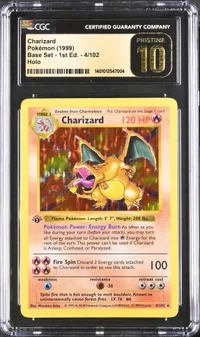 Charizard — CGC Pristine 10