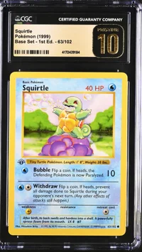 Squirtle — CGC Pristine 10