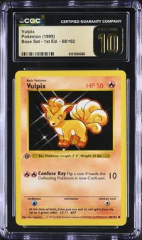 Vulpix — CGC Pristine 10