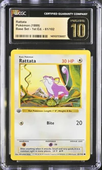 Rattata — CGC Pristine 10