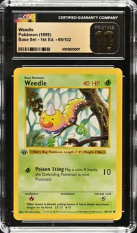 Weedle — CGC Pristine 10