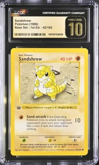 Sandshrew — CGC Pristine 10